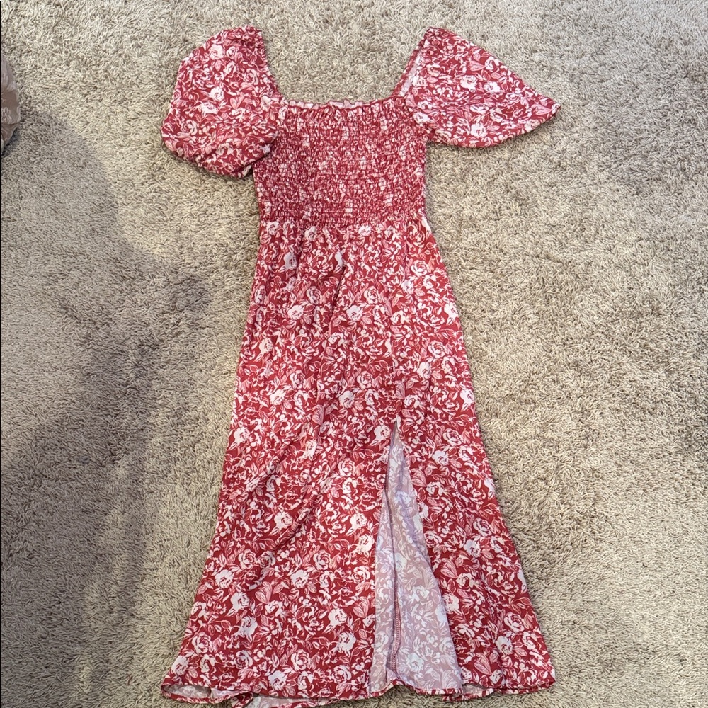 RESA Red Floral Maxi Dress